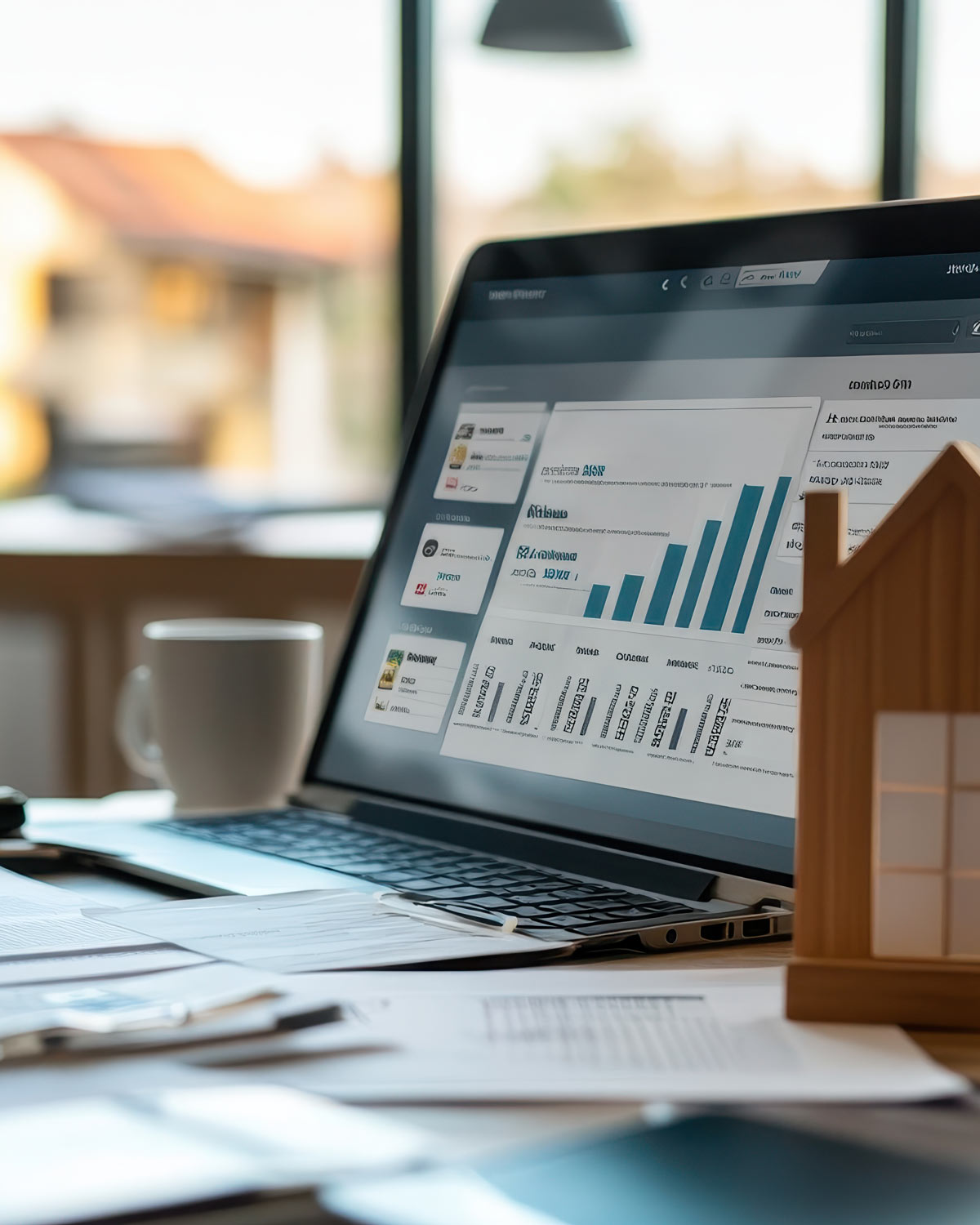 Dashboard CRM inmobiliario de Ubihome